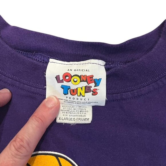 looney tunes taz sports tee 1995 - Picture 3 of 4